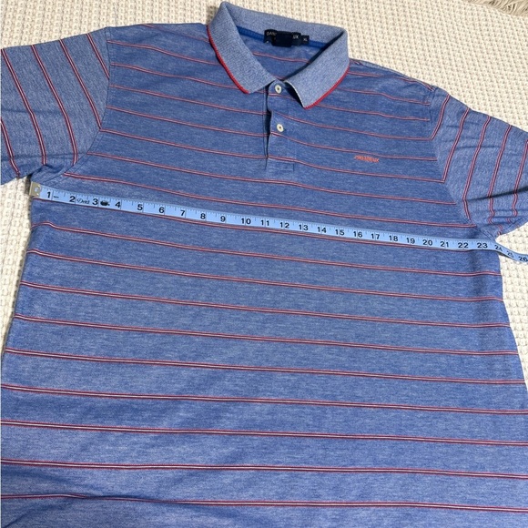 Daniel Cremieux Men's Blue and Red Striped Polo Shirt Size XL - Picture 5 of 8